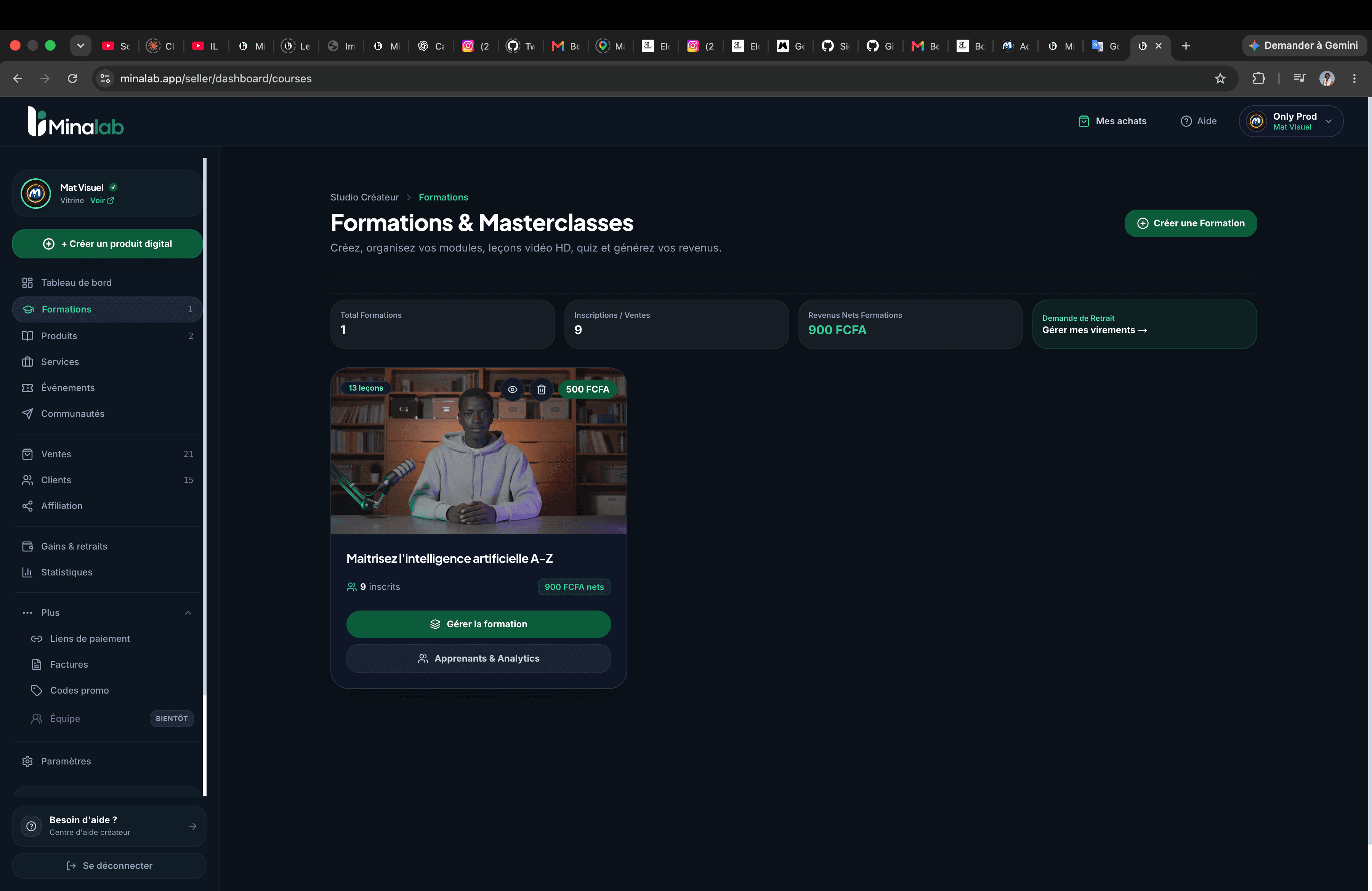 SaaS – Minalab, with over 10,000 users — 3